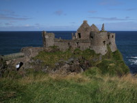 Dunluce Castle (Greyjoy's castle on the IronIslands in Game of Thrones), County Antrim, Northern Ireland 
